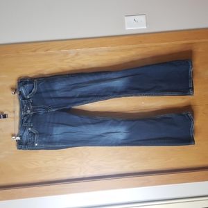 Silver suki surplus dark wash distressed